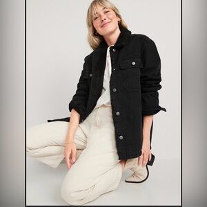 Old Navy Sherpa Lined Jean Shacket